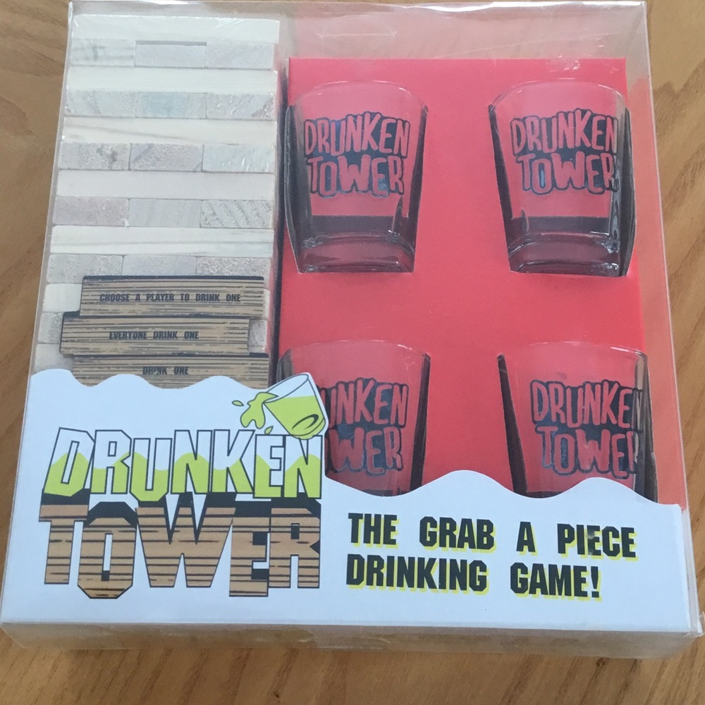 2/30$ Drunken tower drinking game new in box